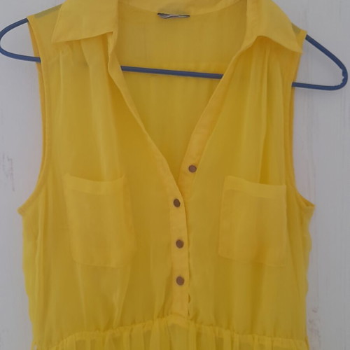 Summer dress yellow, used, size M