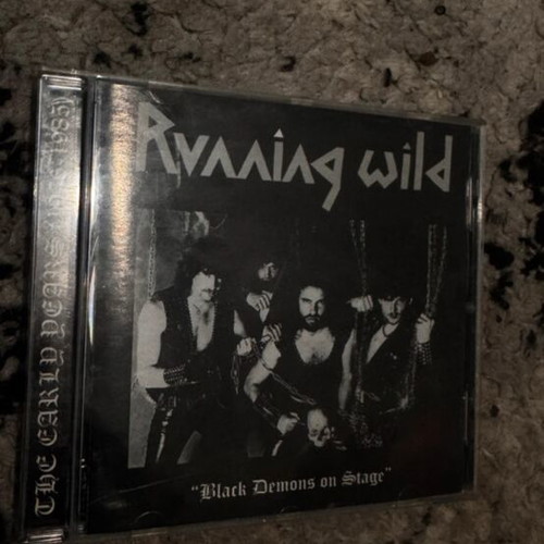 Running Wild Black Demons On Stage CD like new, heavy speed metal