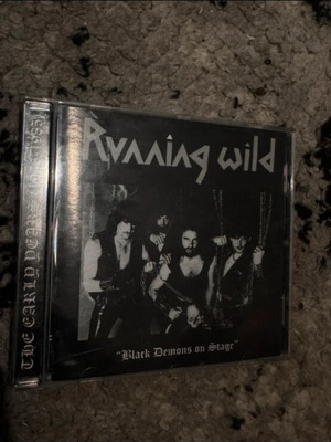 Running Wild Black Demons On Stage CD like new, heavy speed metal