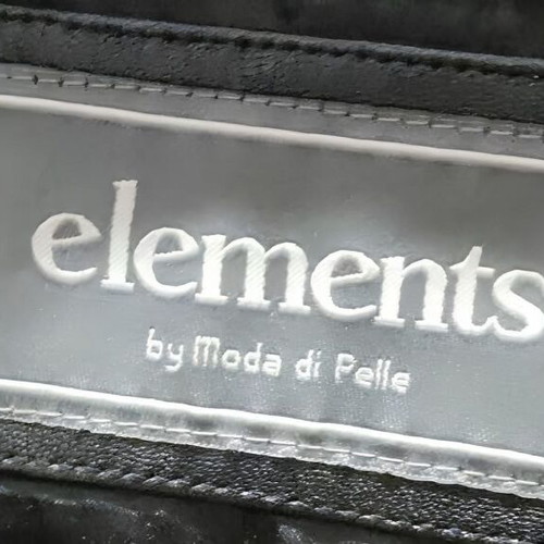 Elements by Moda di Pelle Leather Coat Large like new, black with faux fur collar