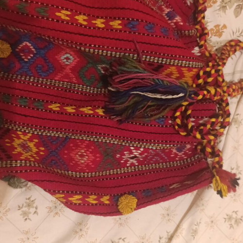 Vintage παραδοσιακό υφαντό ταγάρι Κρήτης σαν καινούργιο, μαλλί