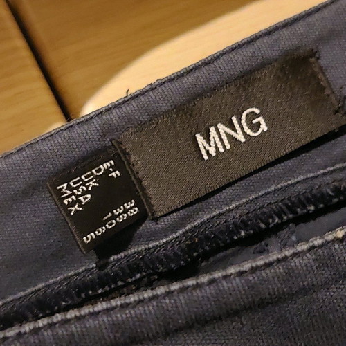 MNG blue women's pants size 38 like new