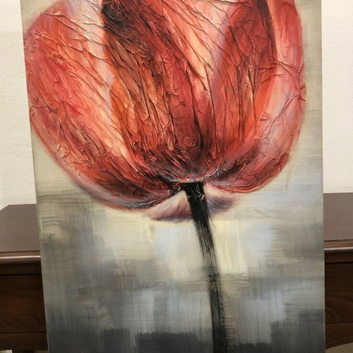 Modern embossed painting like new, size 50x150 cm