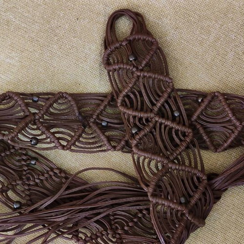 WOVEN LEATHER BELT