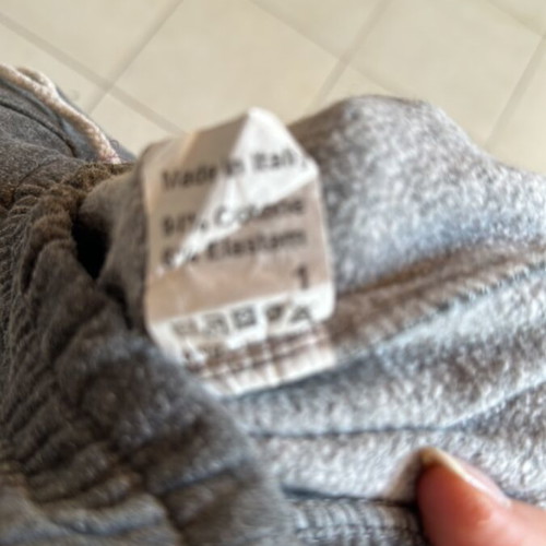 Women's gray tracksuit used, size S/M, pockets with rhinestones