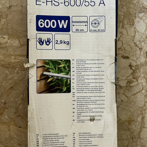 Lux-Tools Electric Hedge Trimmer E-HS-600/55 A like new, 600W