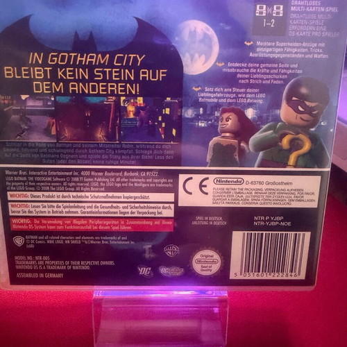 Lego Batman The Video Game Nintendo DS Pal edition like new