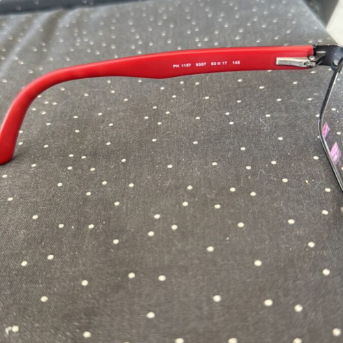 Ralph Lauren Prescription Glasses used, red, photochromic lenses