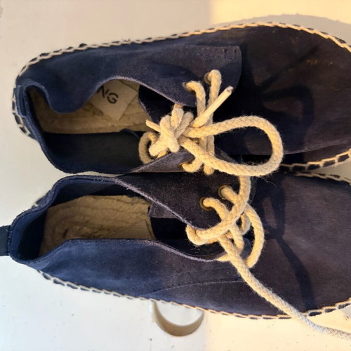 Mango Blue Kids Espadrilles Size 29 Like New