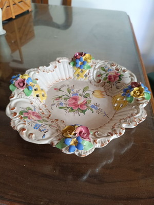 Vintage Italian Decorative Plate Bonbonnière like new 1950–1970