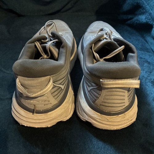 Hoka One One athletic shoes used, size 44, gray