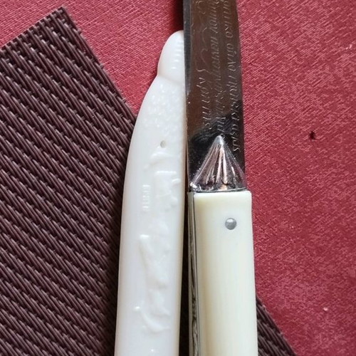 Decorative Cretan knife used with mantinada and sheath