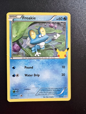 Froakie 22/25 McDonalds 2021 card new