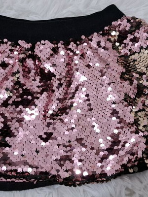 Skirt used, color-changing sequin, size 3, pink