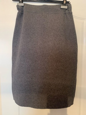 LALLOTI Midi skirt new, gray, 90% cotton 10% cashmere