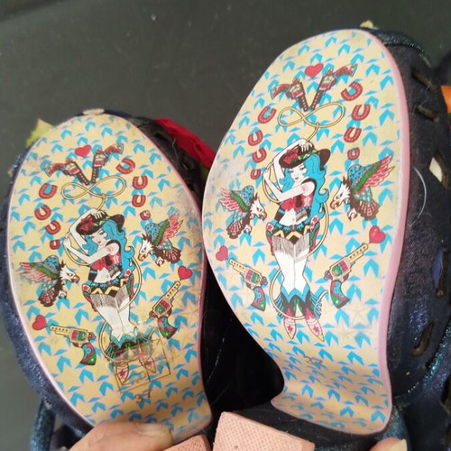 Παπούτσια Irregular Choice νούμερο 37 σαν καινούργια με λουλούδια