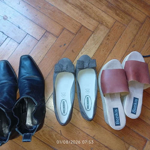 Women's shoes used, pack of 3, size 38