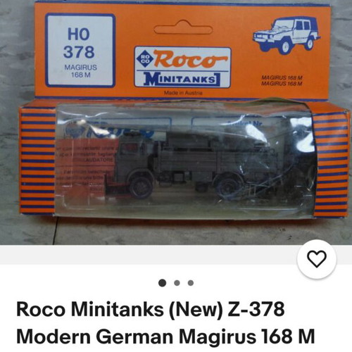 Roco Minitanks Magirus 168 M (1:87) like new