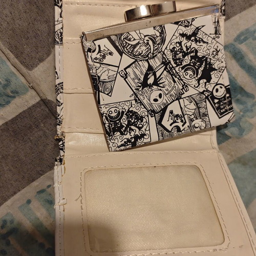 Jack Skellington wallet, black and white