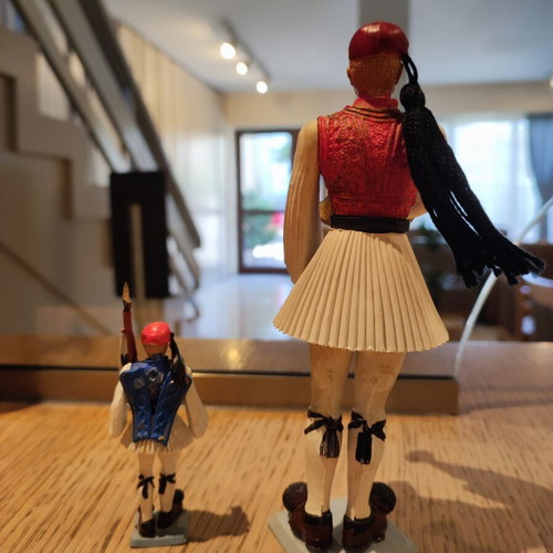 Athina soldier figures used, one large and one small set
