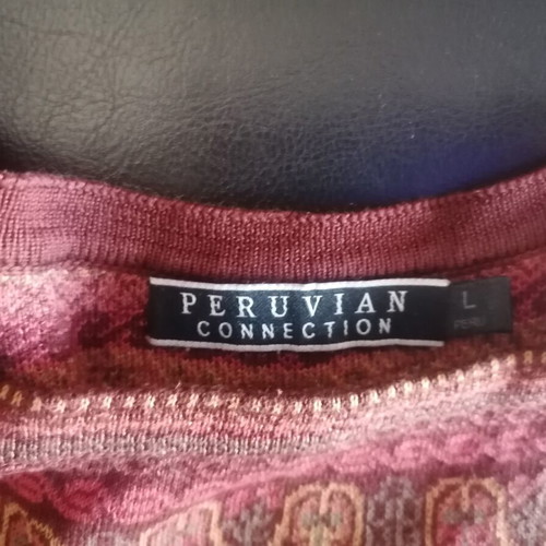 Peruvian Connection Rante Dress like new, warm colors, 100% cotton