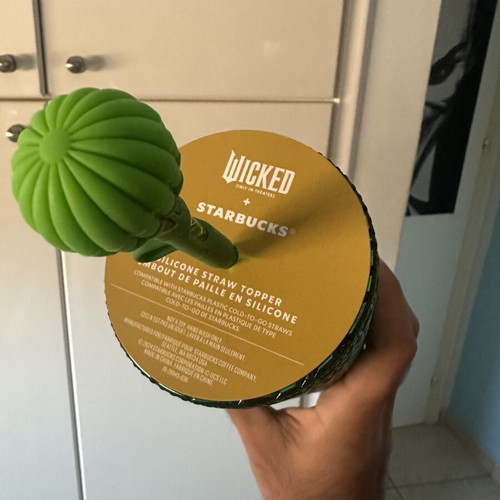 Wicked x Starbucks Silicone Straw Topper Emerald City New