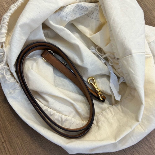 Ralph Lauren leather bucket bag shoulder brown like new