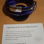 Maestro & Hennessy bracelet with Swarovski stones, purple