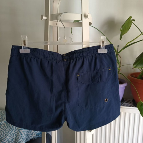 Blue Point swim shorts size S like new, blue with net