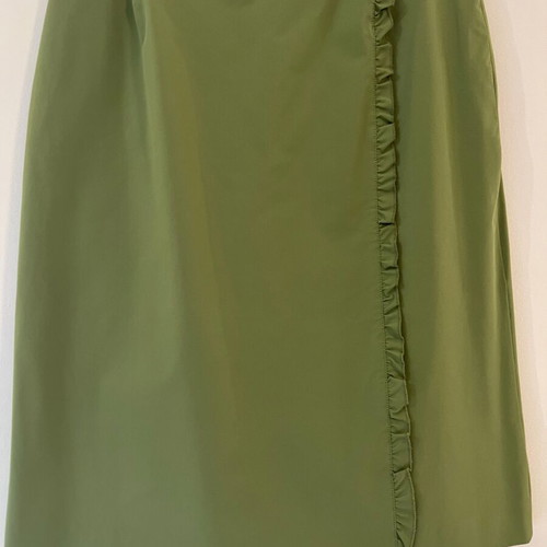 In Wear midi pencil skirt with ruffle detail, green