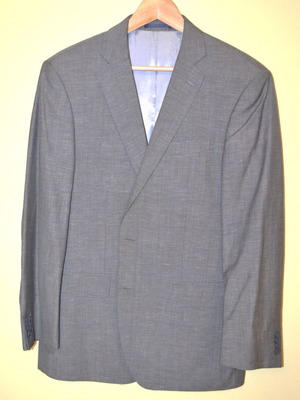 Men's jacket like new, blue-gray, size L
