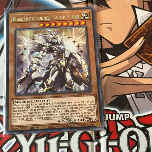 Black Luster Soldier - Sacred Soldier rare Yu-Gi-Oh! card like new