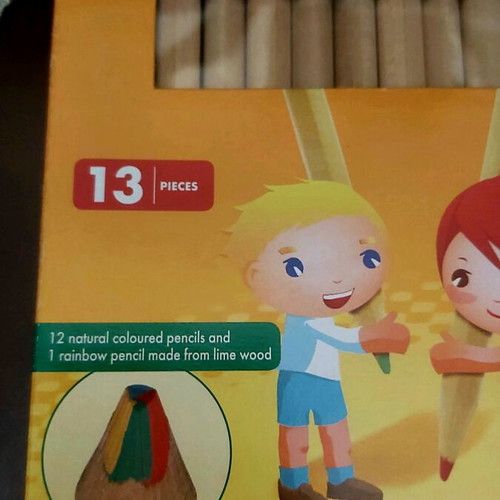 Coloured pencils pack of 13 large like new