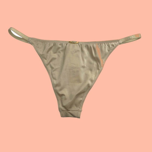 Luna tanga brazilian σλιπ Large καινούργιο, μπεζ