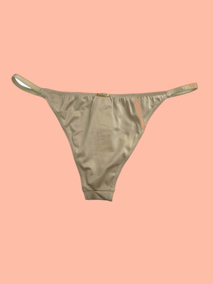 Luna tanga brazilian σλιπ Large καινούργιο, μπεζ