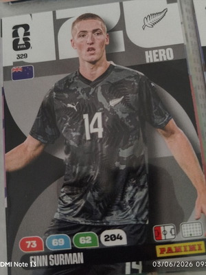 Panini Adrenalyn XL FIFA World Cup 2026 Finn Surman used