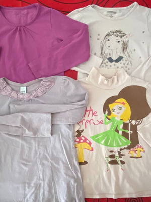 Set of 4 girls' blouses 4–6 years used, Zara Kids, Original Marines