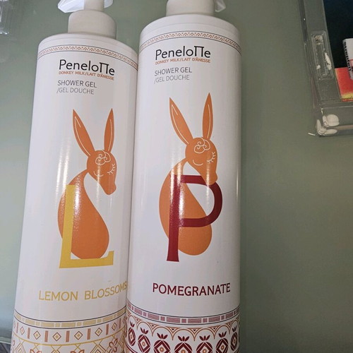 Penelope shower gels new 500ml lemon and pomegranate, set of 2