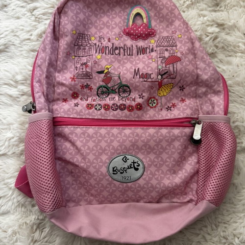 Bagt Wonderland World children's backpack used, pink