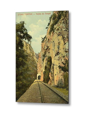 Thessalia poster old railway line Tempi Gorge new