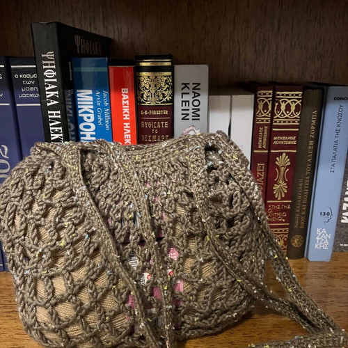 Market bag handmade crochet shoulder bag new