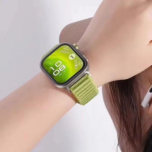 Textile Strap with Velcro for Huawei Watch Fit 3, Fit 4, Fit 4 Pro