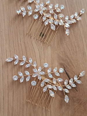 Bridal hair accessories new, set of 18 with free headband