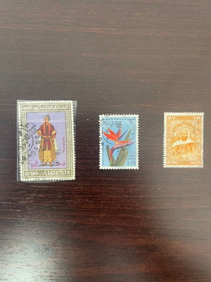 Γραμματόσημα Αλγερίας και Μαλαισίας μεταχειρισμένα, συλλεκτικά, 5 τεμάχια