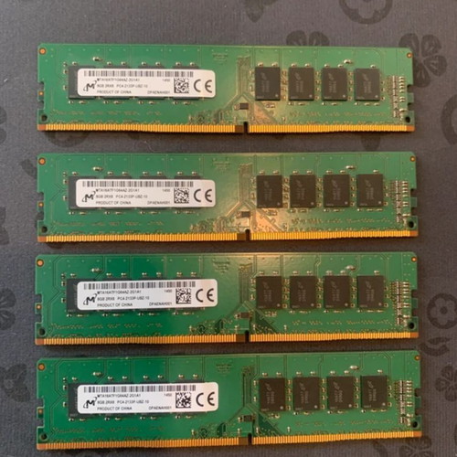 Micron DDR4 RAM 32GB (4x8GB) 2133MHz like new