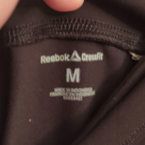 Reebok sports leggings used, above knee, black, size M