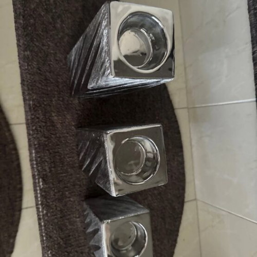 Living room decorative candle holders, set of 3