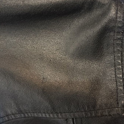Italian leather jacket Vera Pelle used, size 42, black