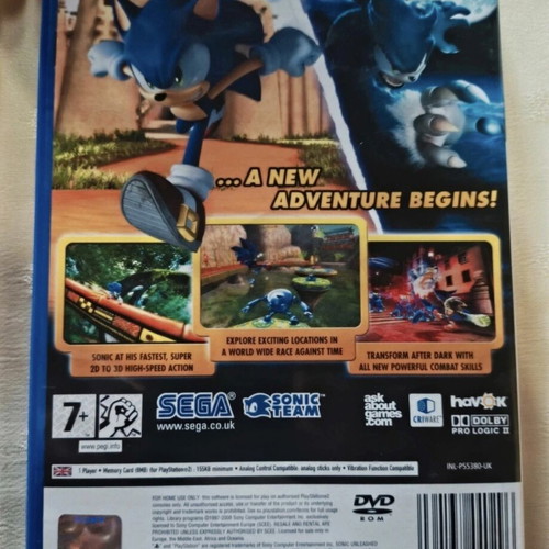 Sonic Unleashed PS2 game