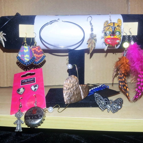 Boho jewellery box like new, multicolored